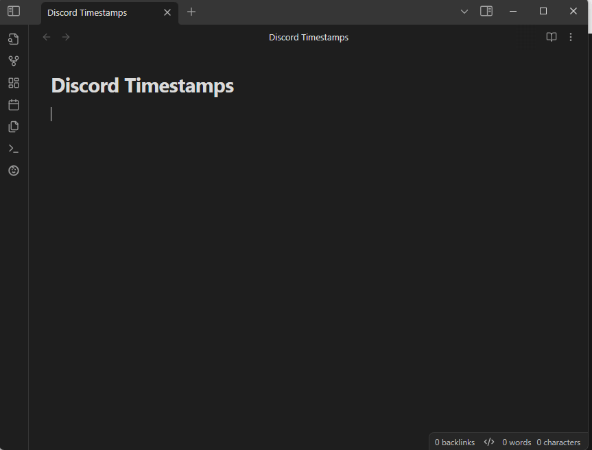 Discord Timestamps